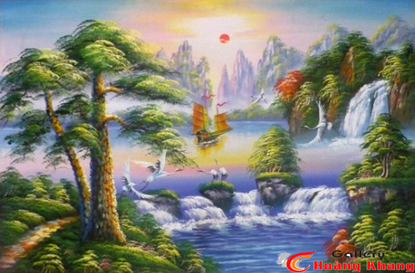 Tranh Núi - Nước - Phong Thuỷ